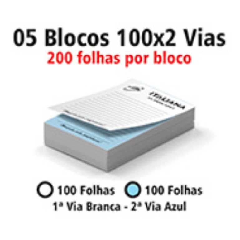 BLOCOS E TALÕES 200 FOLHAS AUTOCOPIATIVO 56g