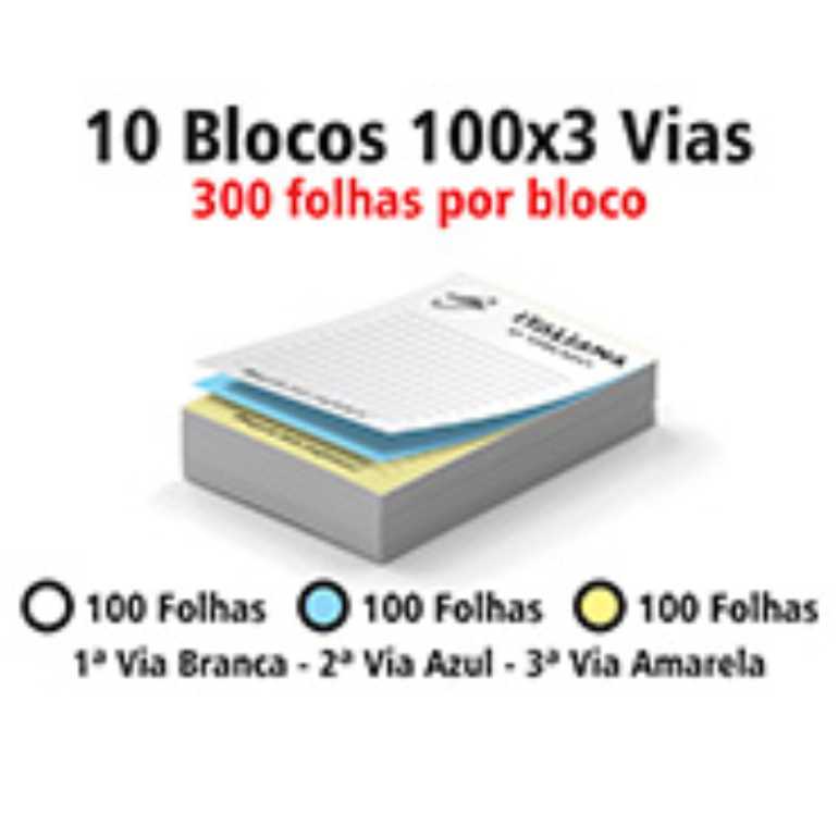 BLOCOS E TALÕES 300 FOLHAS AUTOCOPIATIVO 56g