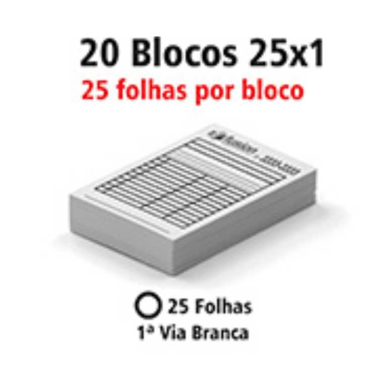 BLOCOS E TALÕES 25 FOLHAS 75g