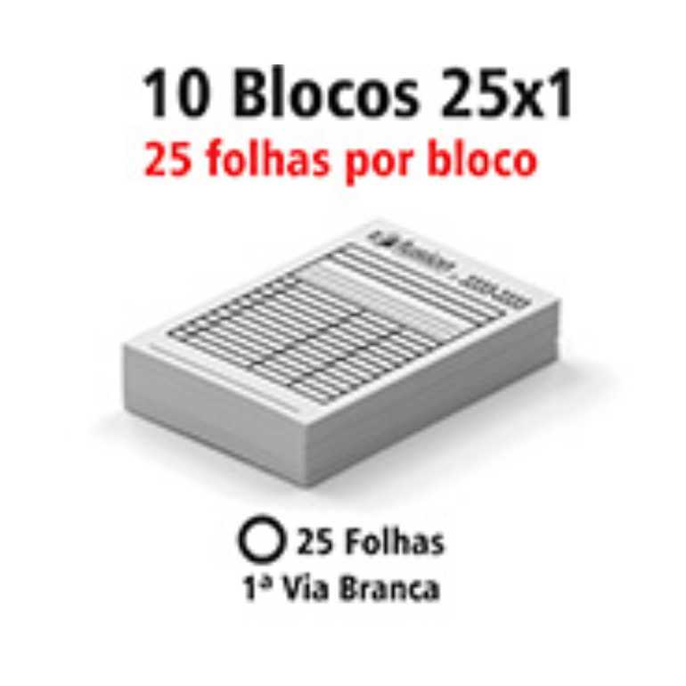 BLOCOS E TALÕES 25 FOLHAS 75g