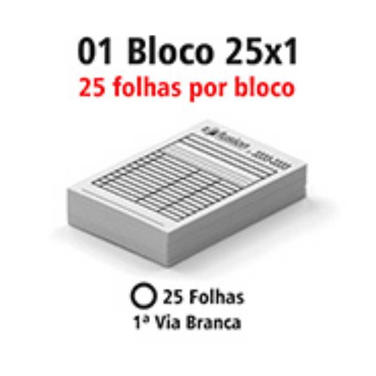 BLOCOS E TALÕES 25 FOLHAS 75g