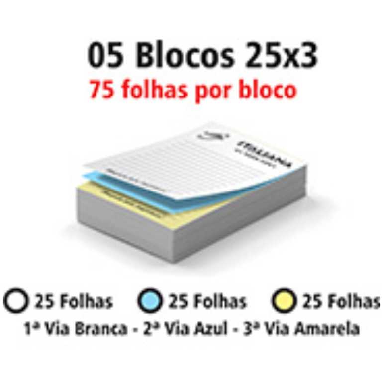 BLOCOS E TALÕES 75 FOLHAS 75g