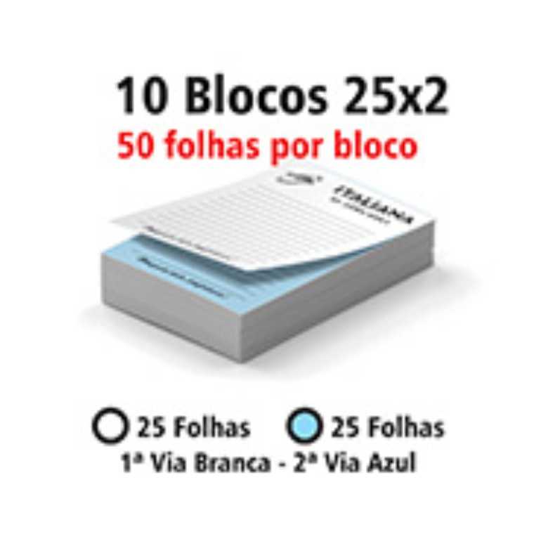 BLOCOS E TALÕES 50 FOLHAS AUTOCOPIATIVO 56g