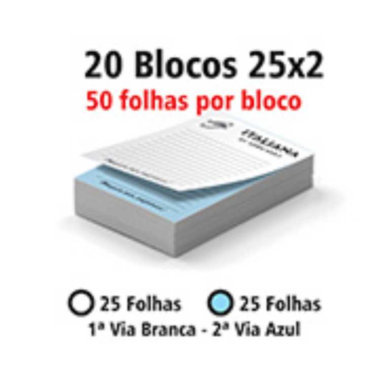 BLOCOS E TALÕES 50 FOLHAS AUTOCOPIATIVO 56g
