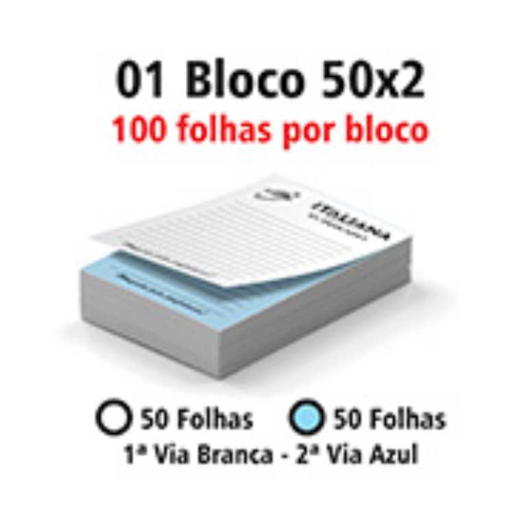 BLOCOS E TALÕES 100 FOLHAS AUTOCOPIATIVO 56g