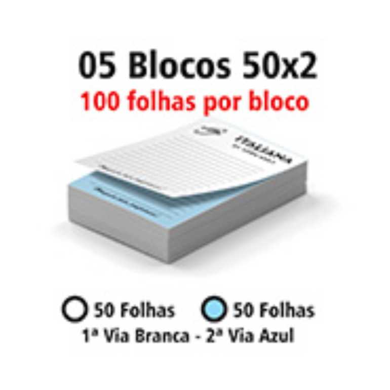BLOCOS E TALÕES 100 FOLHAS AUTOCOPIATIVO 56g