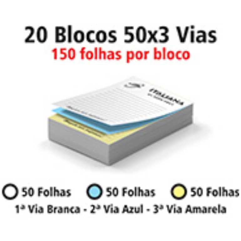 BLOCOS E TALÕES 150 FOLHAS AUTOCOPIATIVO 56g