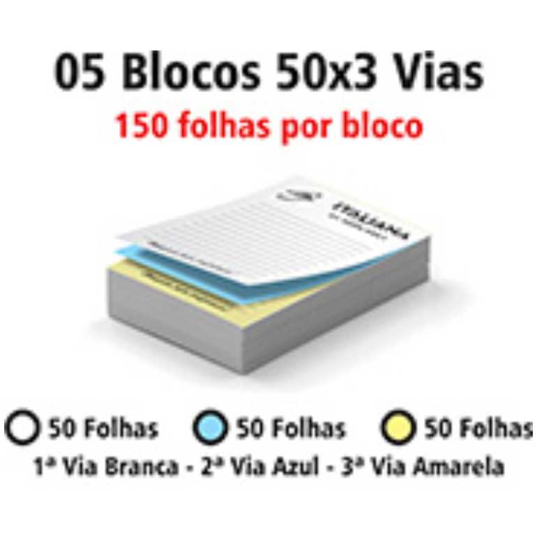 BLOCOS E TALÕES 150 FOLHAS AUTOCOPIATIVO 56g