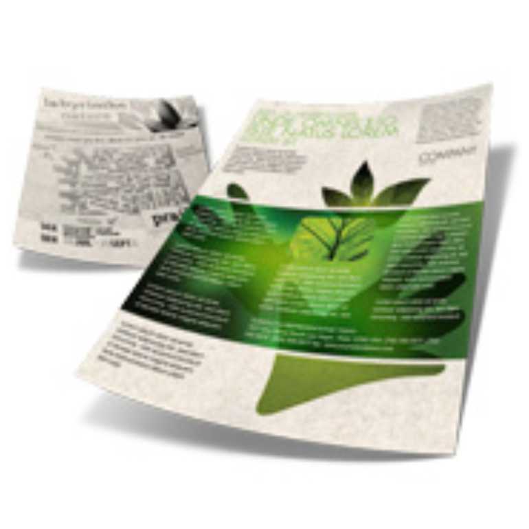 PANFLETOS E FOLDERS RECICLATO DIGITAL 90g 300X420MM 