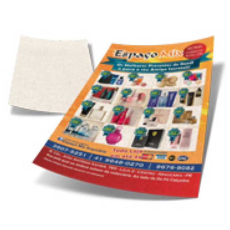 PANFLETOS E FOLDERS RECICLATO DIGITAL 90g 300X420MM 