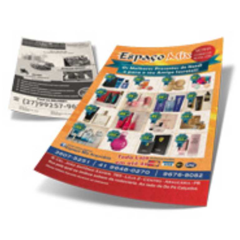 PANFLETOS E FOLDERS RECICLATO DIGITAL 90g 300X420MM 