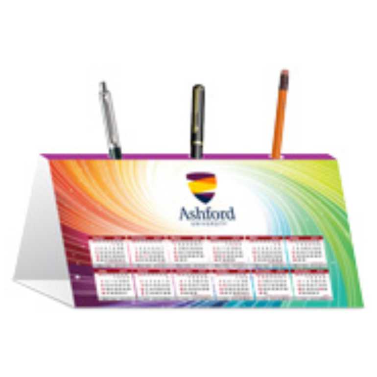 CALENDÁRIO DE MESA PORTA CANETA DUPLEX 250g SEM VERNIZ 