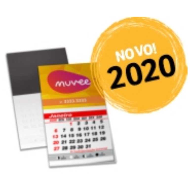 CALENDARIO IMÃ DE GELADEIRA COUCHÊ BRILHO 275g SEM VERNIZ 