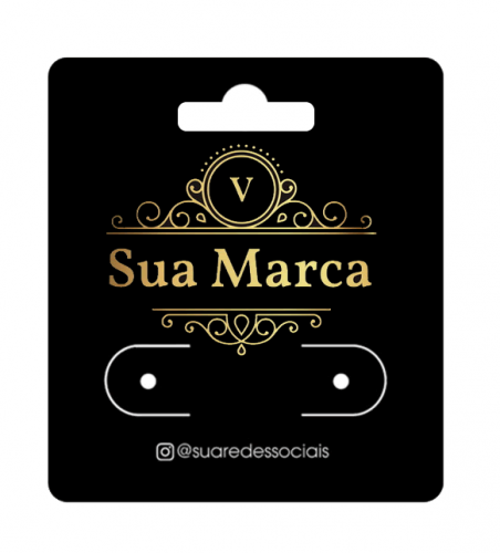 Cartela Brinco 4x5cm | Couchê 300g | Fosco + Verniz Localizado | 4X0(Colorido Só Frente)