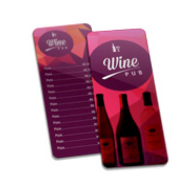 CARDÁPIO PLASTICO COMPACTO 105X300MM 