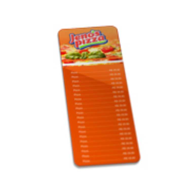 CARDÁPIO PLASTICO COMPACTO 105X300MM 