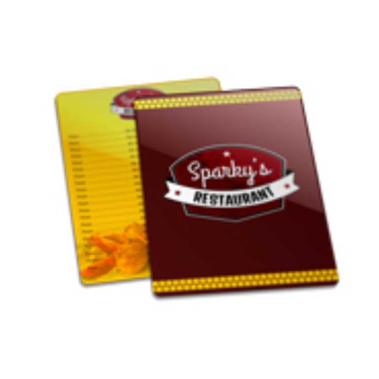 CARDÁPIO PLASTICO COMPACTO 150X210MM 