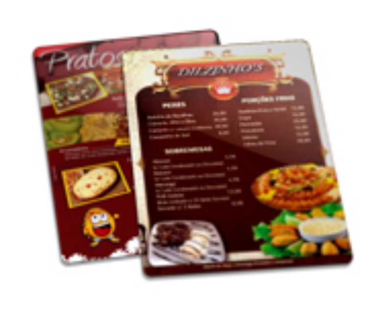 CARDÁPIO PLASTICO COMPACTO 210X300MM 
