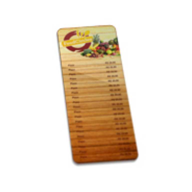 CARDÁPIO PVC BRANCO 115X310MM 