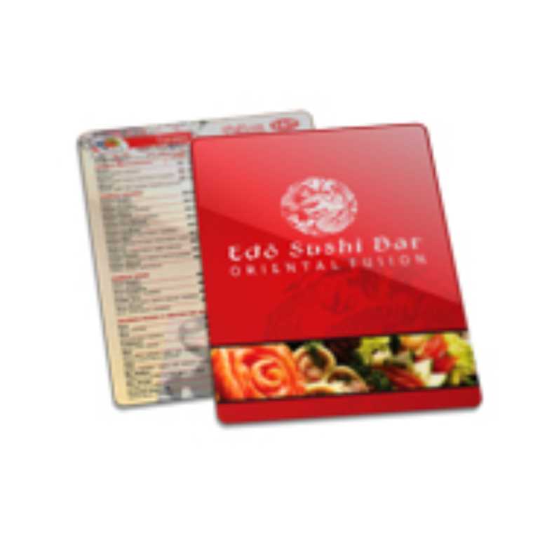 CARDÁPIO PVC BRANCO 150X210MM 