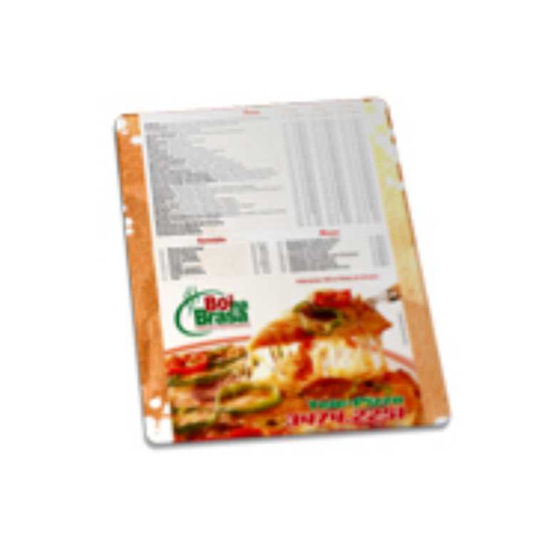 CARDÁPIO PVC BRANCO 210X300MM 