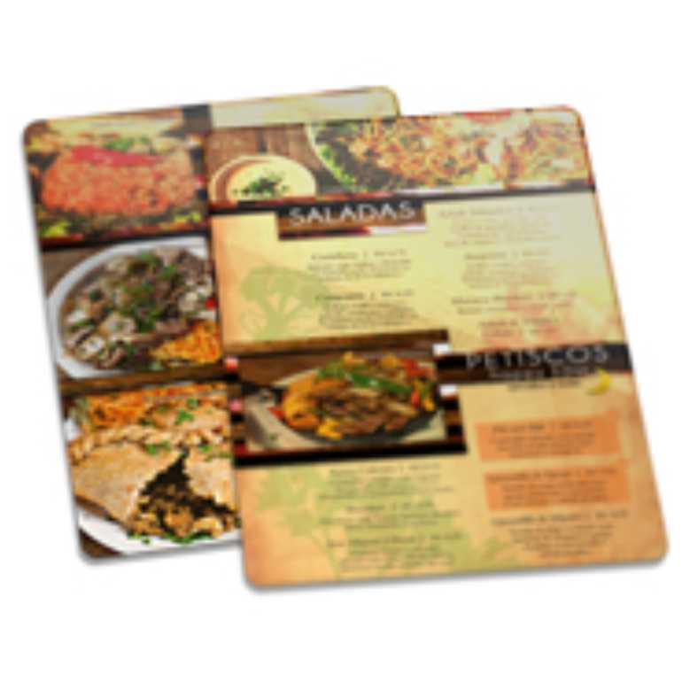 CARDÁPIO PVC BRANCO 300X420MM 