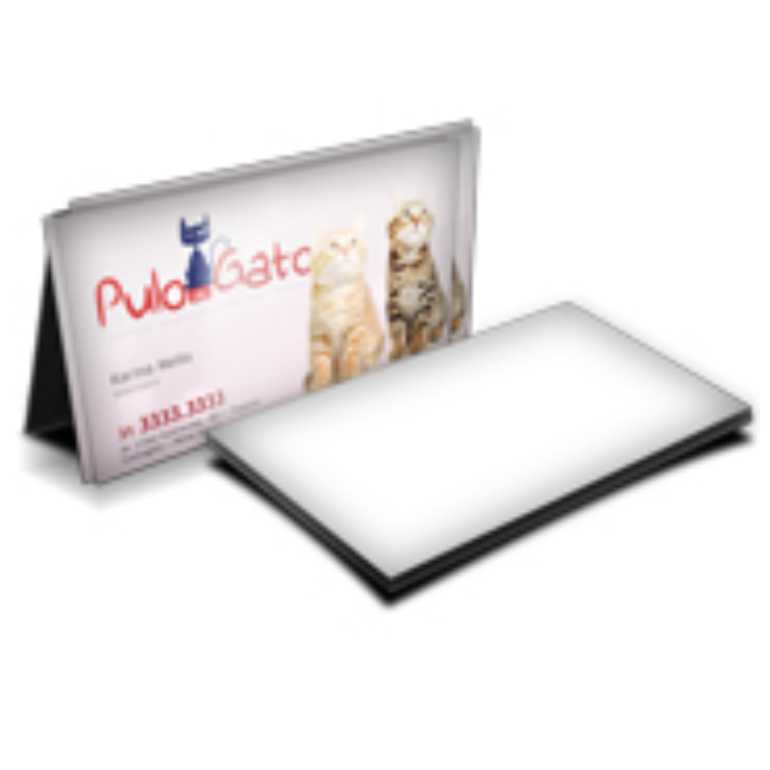 CARTÕES DE VISITA COUCHÊ 250g VERNIZ UV TOTAL F 