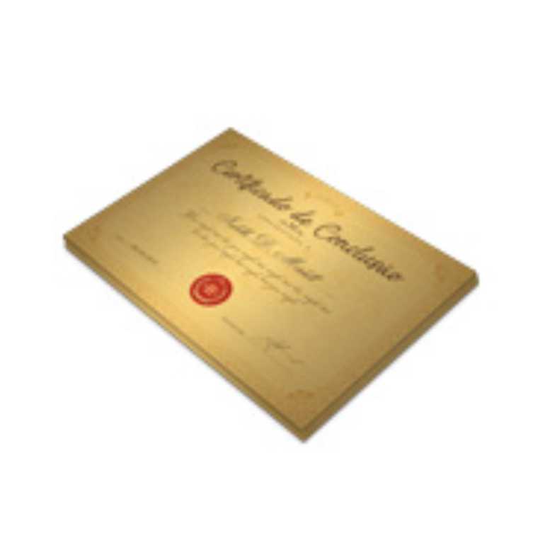 CERTIFICADO GOLD MASTER 300g