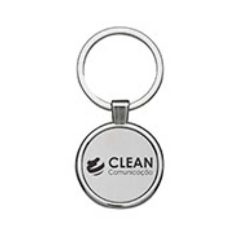 CHAVEIRO ACO GRAVACAO A LASER REDONDO 