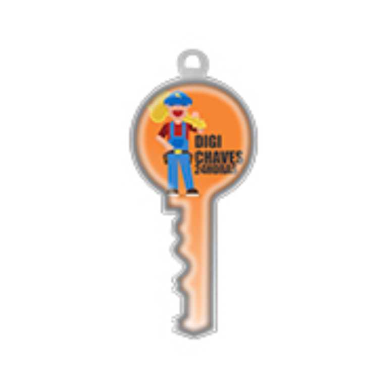CHAVEIRO METAL RESINADO CHAPINHA CHAVE 
