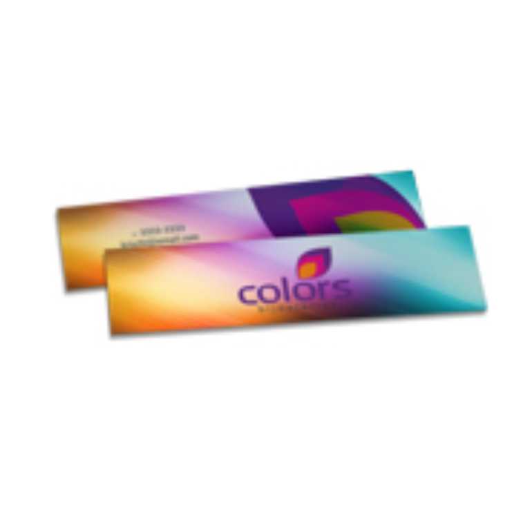 MARCADOR DE PÁGINA COUCHÊ LAMINAÇÃO FOSCA 300G 18,2X5,1CM