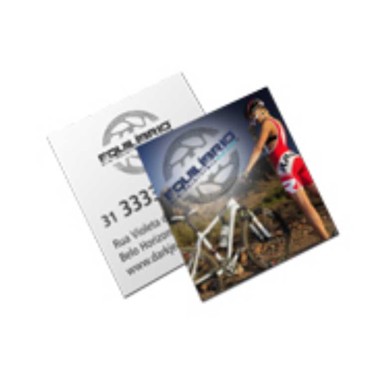 MINI CARTÕES COUCHÊ BRILHO 300g VERNIZ UV TOTAL F